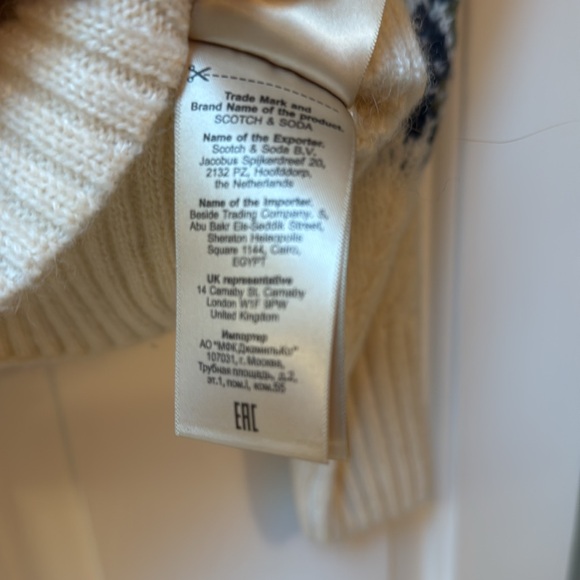 Scotch  & Soda Alpaca wool blend sweater. Size M. NWOT $295 - Picture 4 of 6